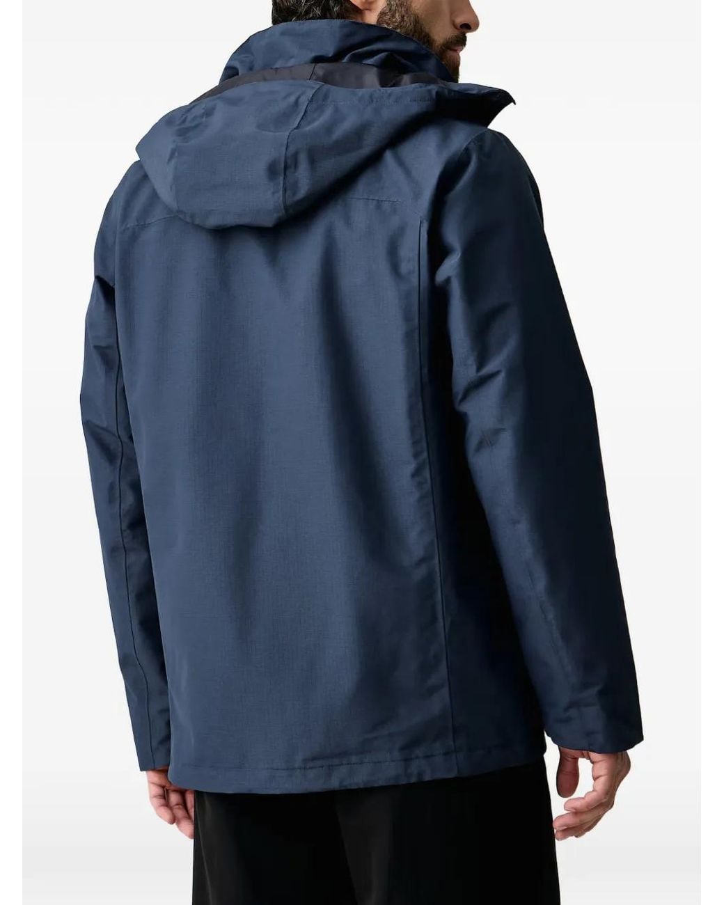 Jack Wolfskin Blue Pinetrail 3In1 Jkt M Hooded Zip-Up Jacket for men