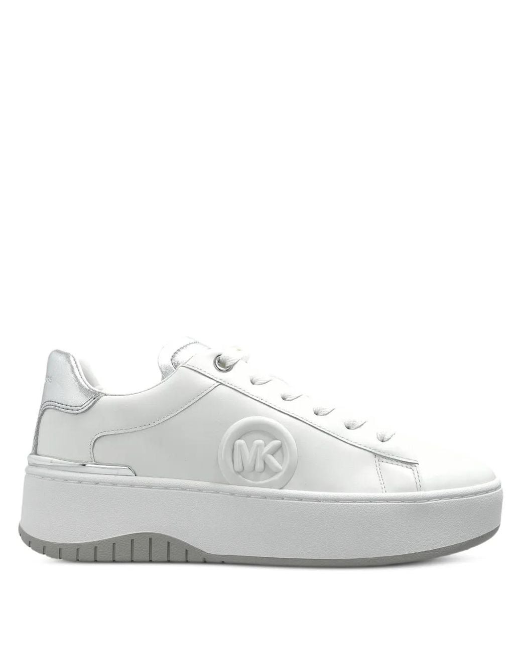 MICHAEL Michael Kors White Dottie Platform Sneakers