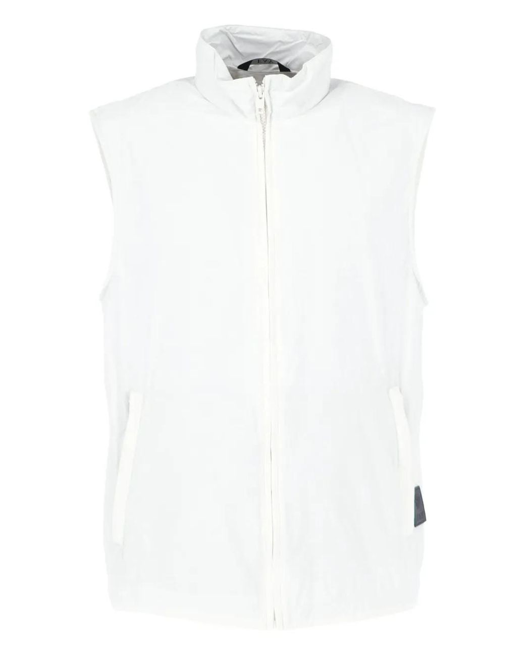 Fay White Zip Sleeveless Gilet for men