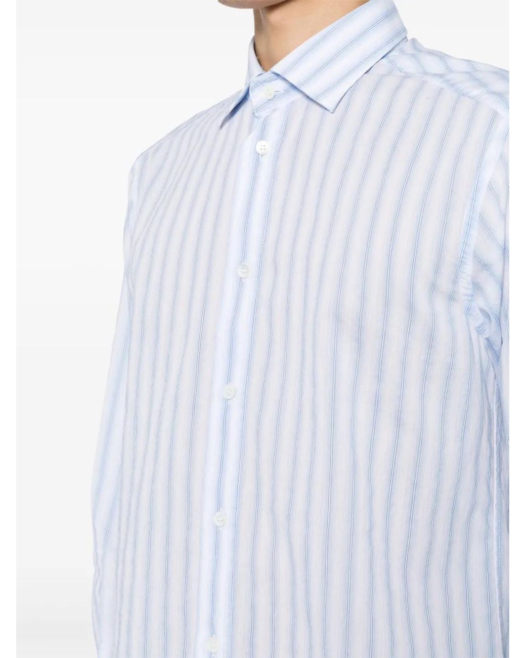 Camisa A Rayas Barena de hombre de color Blue