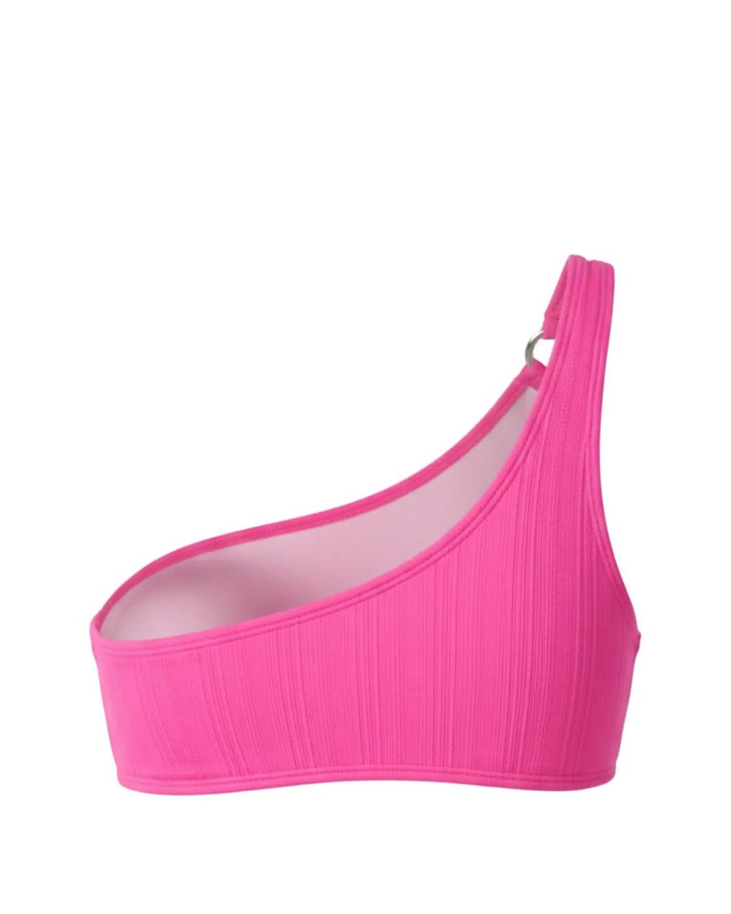 MICHAEL Michael Kors Pink One-Shoulder Ring Bikini Top