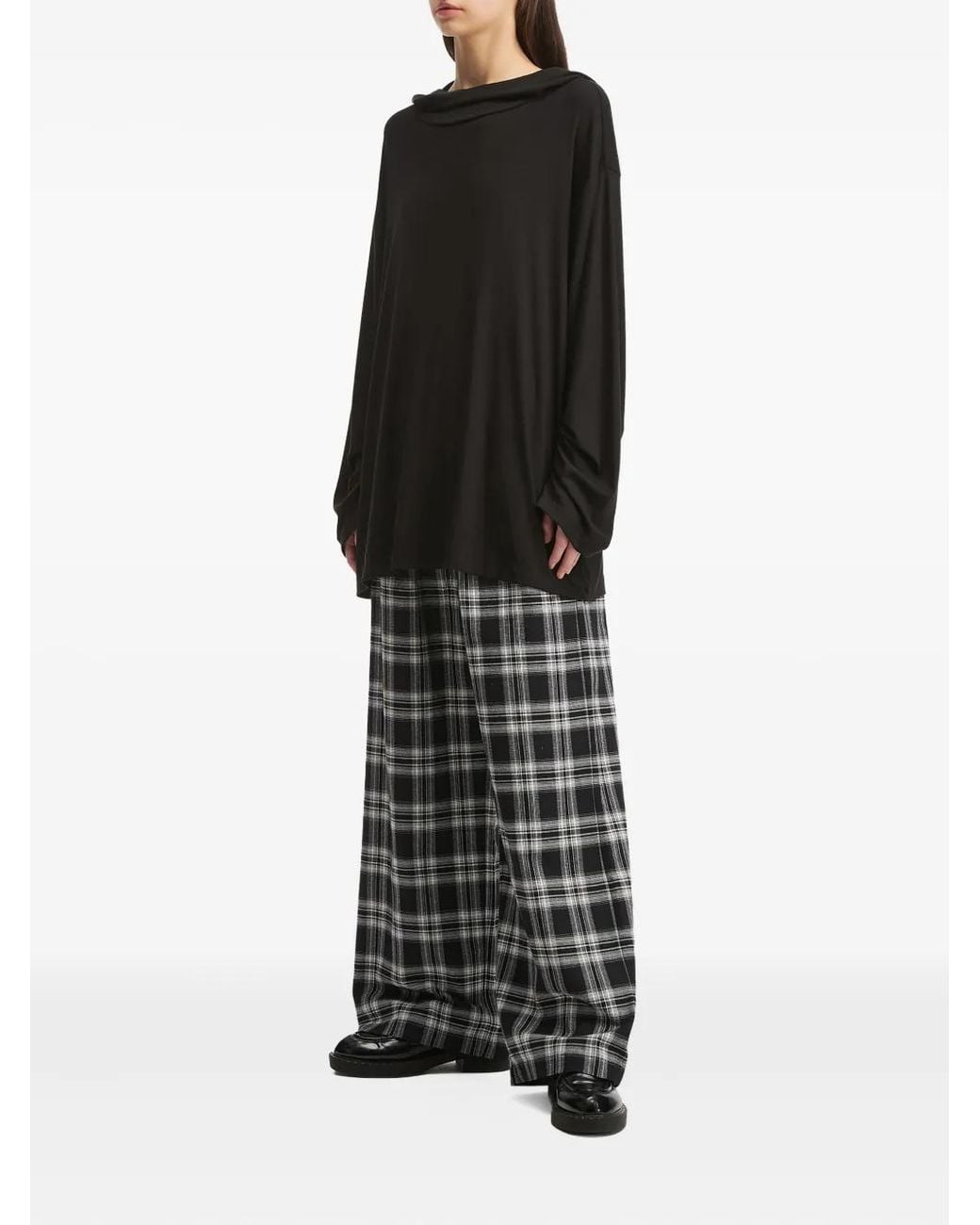 B+ AB Black Hooded Check-Print Set
