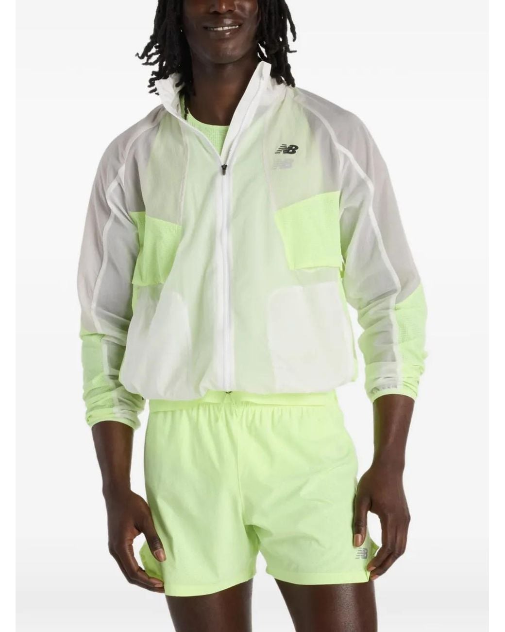 New Balance Green Rc Zip-Up Jacket for men
