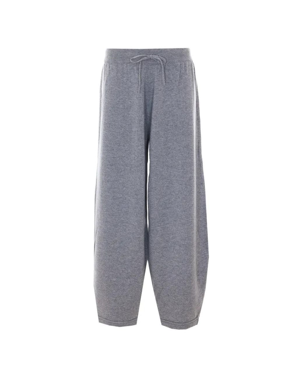 ELEH Gray Drawstring Knitted Track Pants