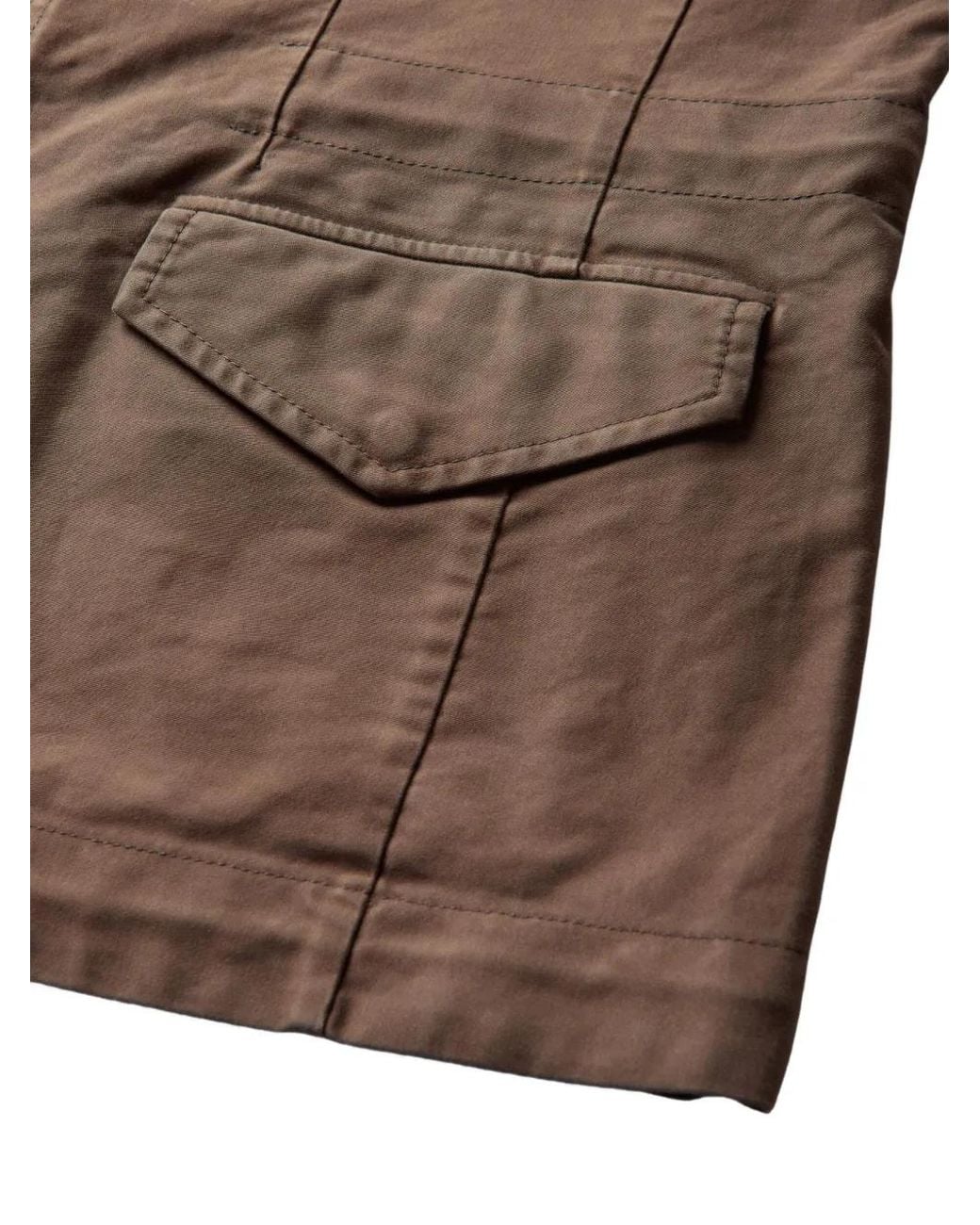 Sacai Brown Zip-Fastening Jacket