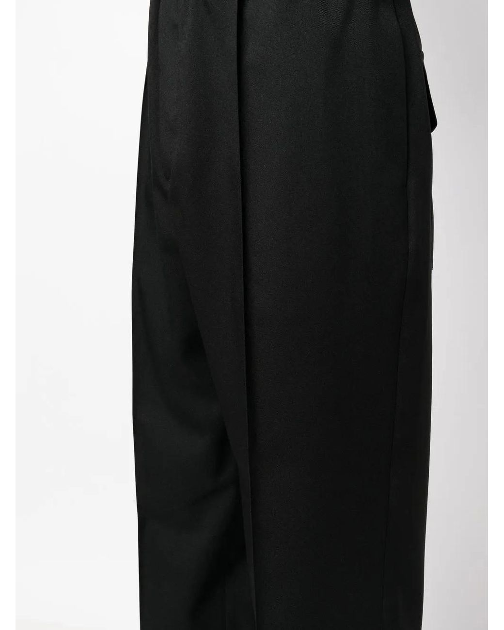 Jil Sander Black Tapered Relaxed-Fit Recycled Polyester Trousers for men