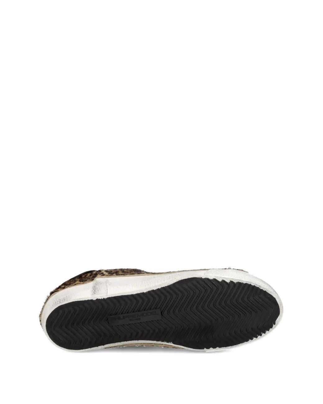 Sneakers Con Stampa di Philippe Model in Brown