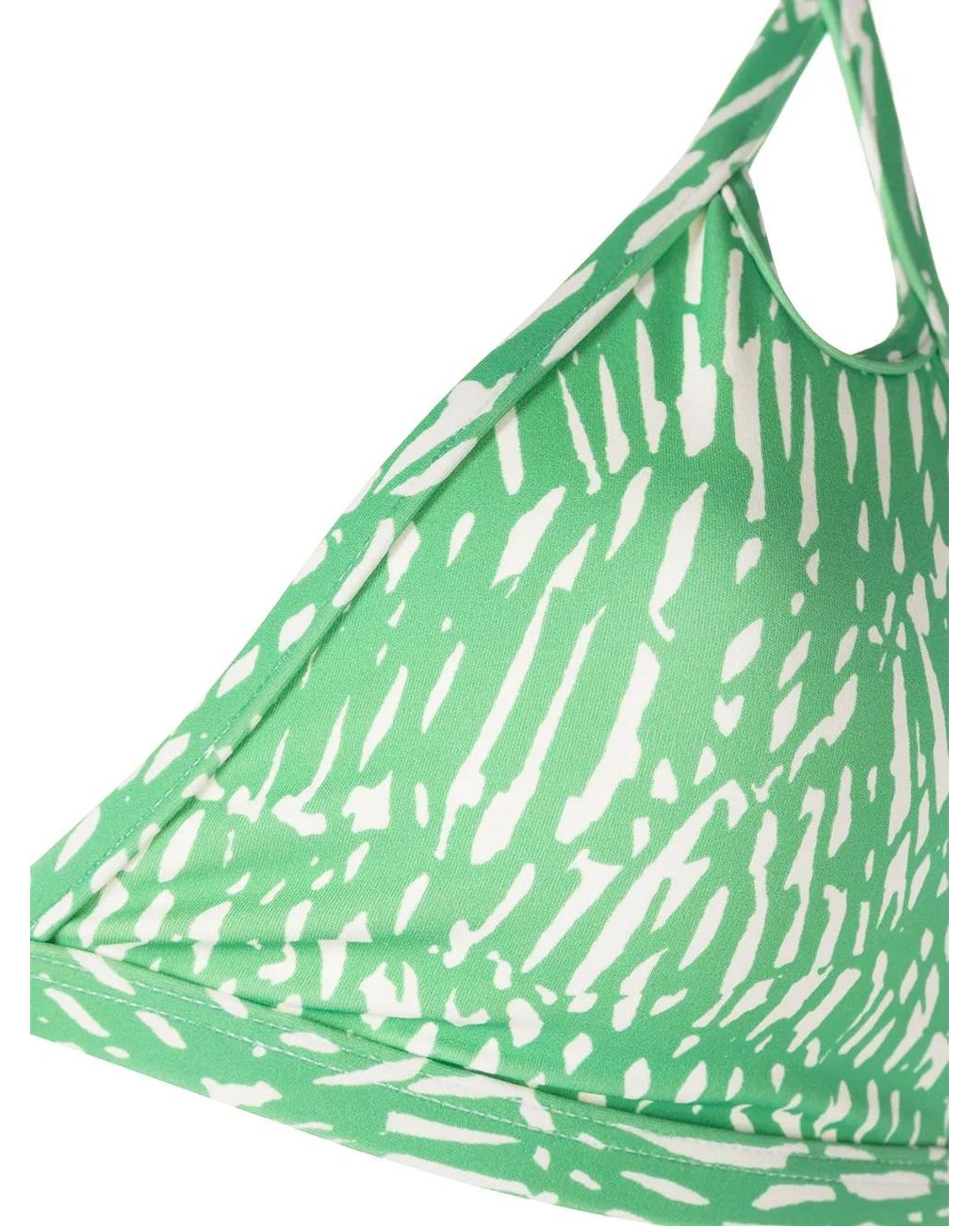 Jonathan Simkhai Green Cut-Out Bikini Top