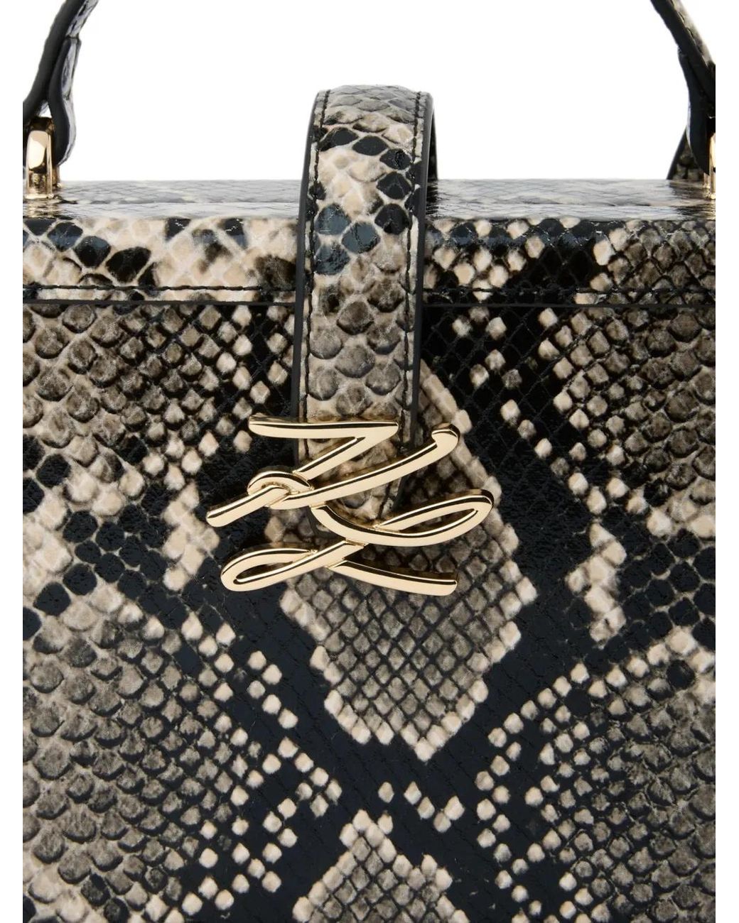 Karl Lagerfeld Metallic Small K/Autograph Drop Crossbody Bag
