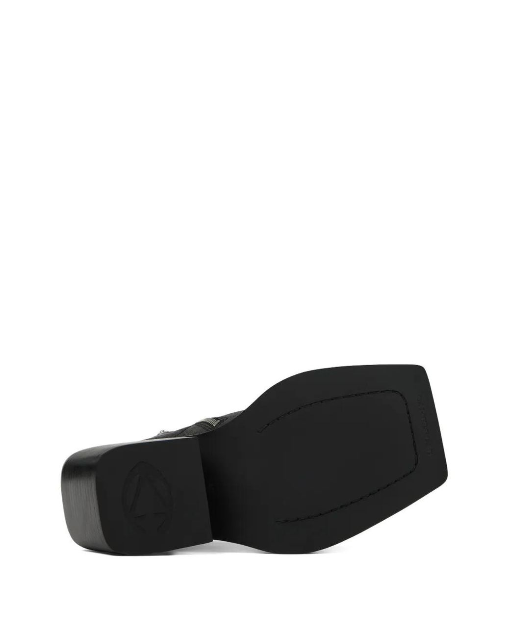 CAMPERLAB Black Quetal Square Toe Ankle Boots