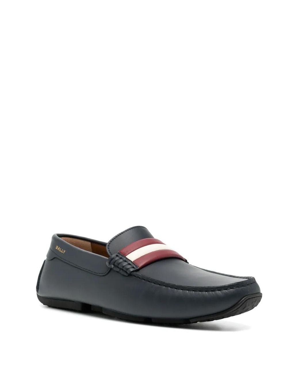 Bally Black Pilot Leather Loafers for men