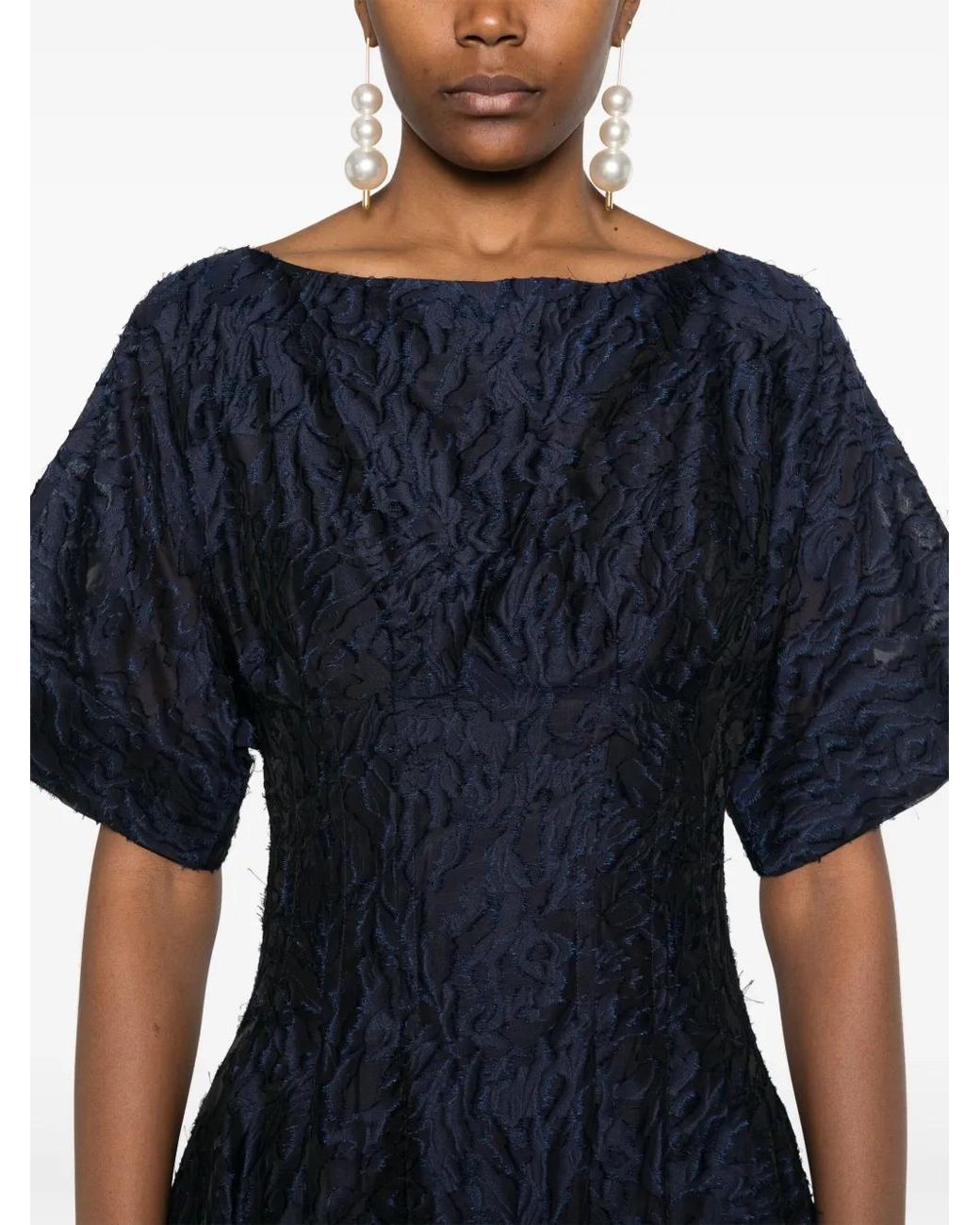 Jonathan Simkhai Blue Rosalie Maxi Dress
