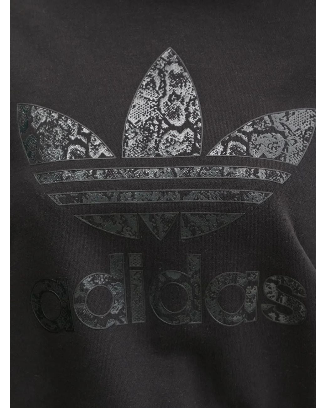Adidas Black Logo-Detail Sweatshirt