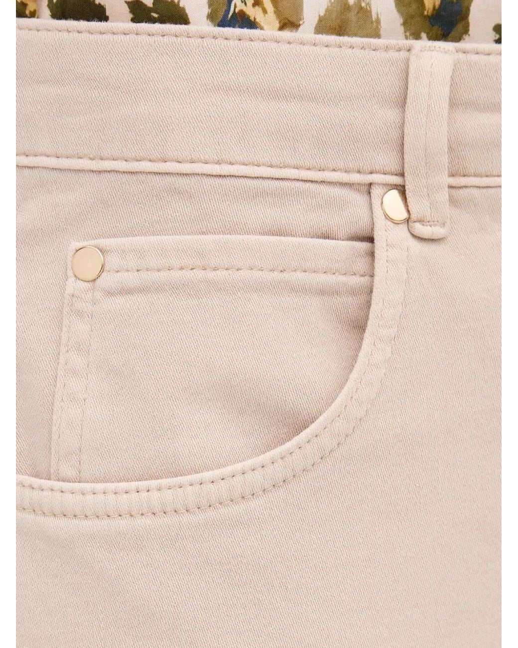 MARC AUREL Natural Cuffed Trousers