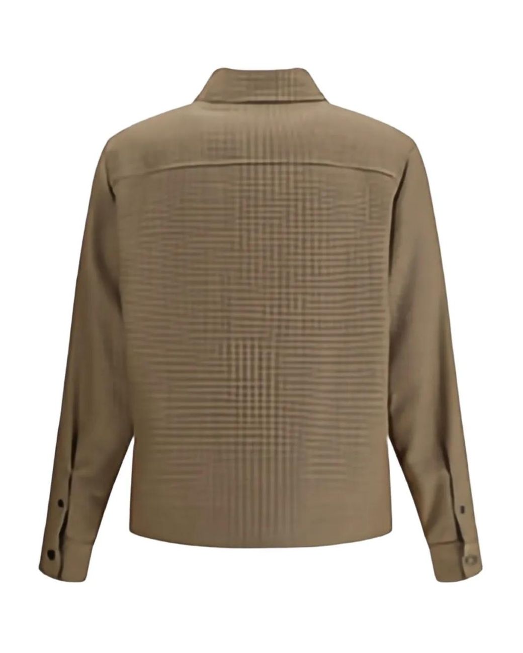 Moncler Green Houndstooth-Pattern Zip-Front Jacket for men