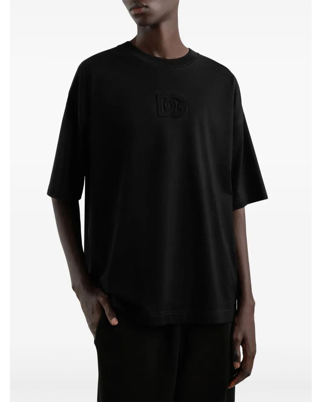 Dolce & Gabbana Black T-shirt Logo for men