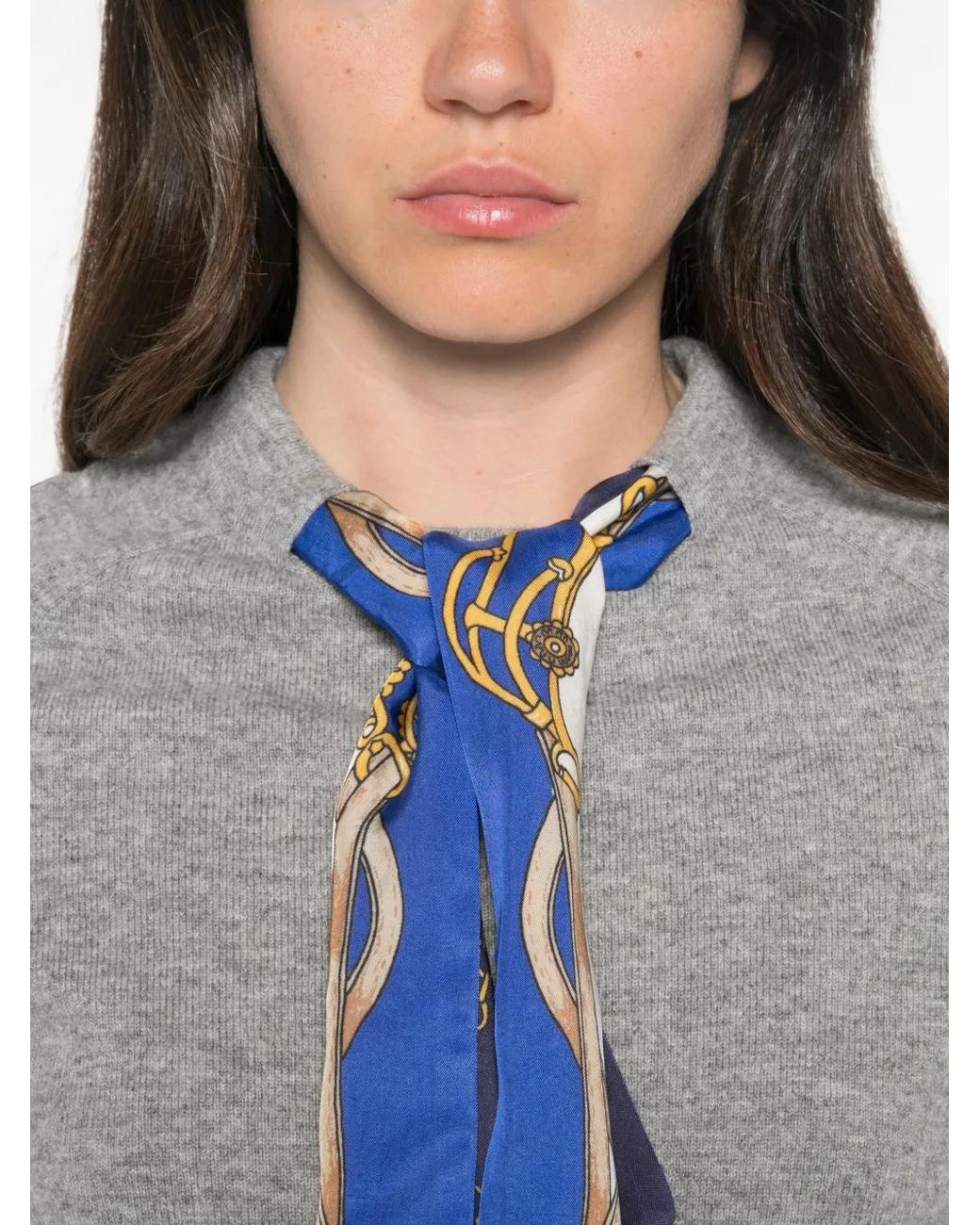 Maje Blue Pull À Manches Courtes
