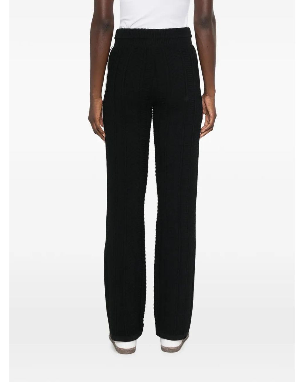 Adidas Black Sst Wide-Leg Track Pants