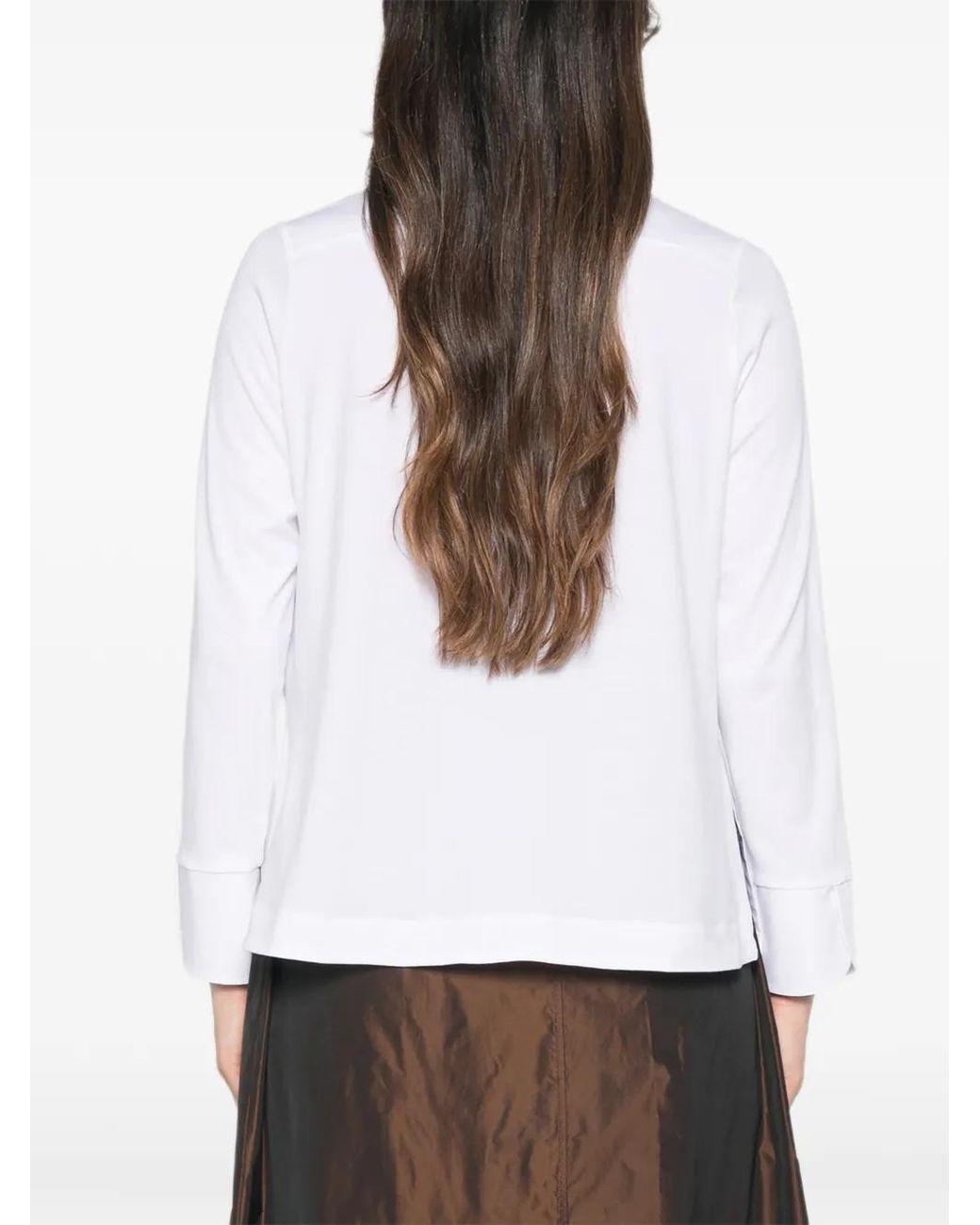 Whyci White Long-Sleeve Button-Down Shirt