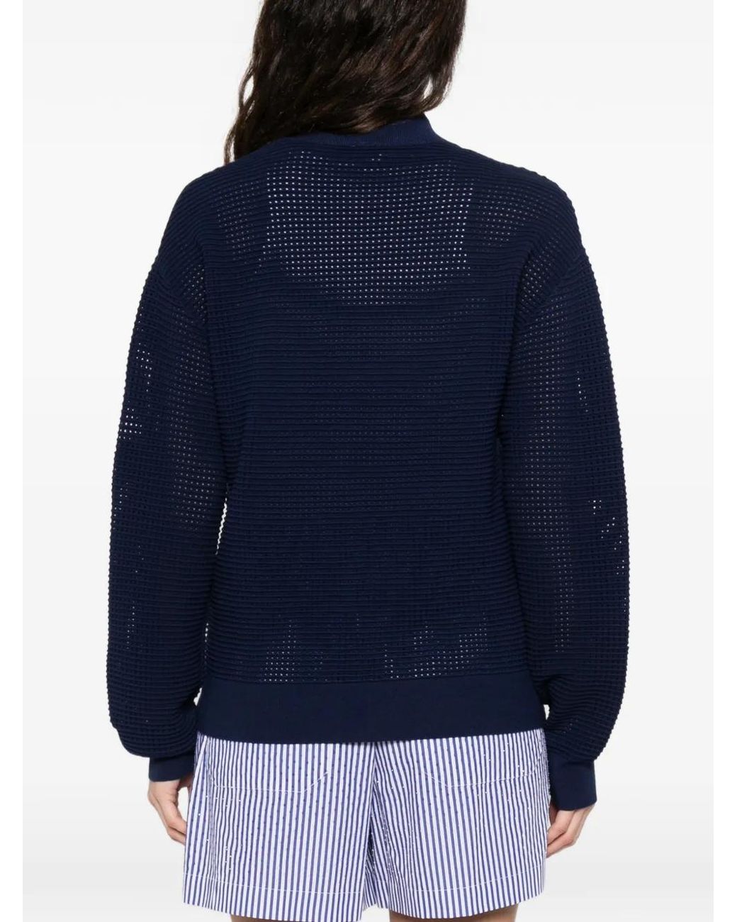 P.A.R.O.S.H. Blue Zip-Up Long-Sleeve Cardigan