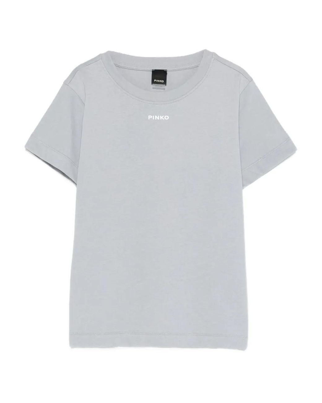 Pinko White Logo-Appliqué T-Shirt