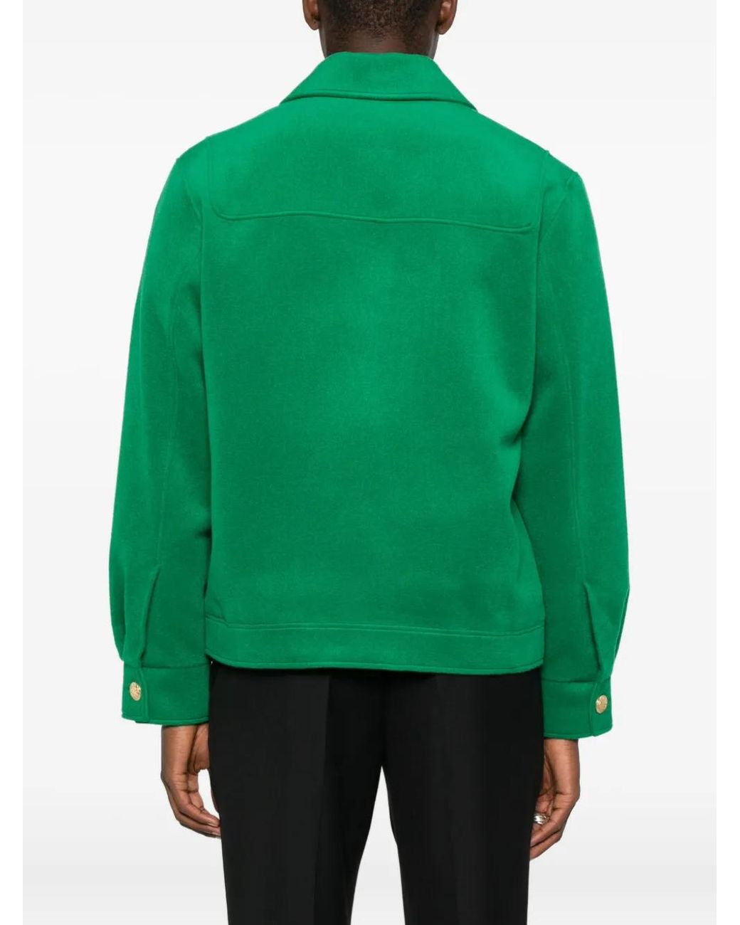 Giacca-Camicia Con Tasche di Notrainproof in Green da Uomo