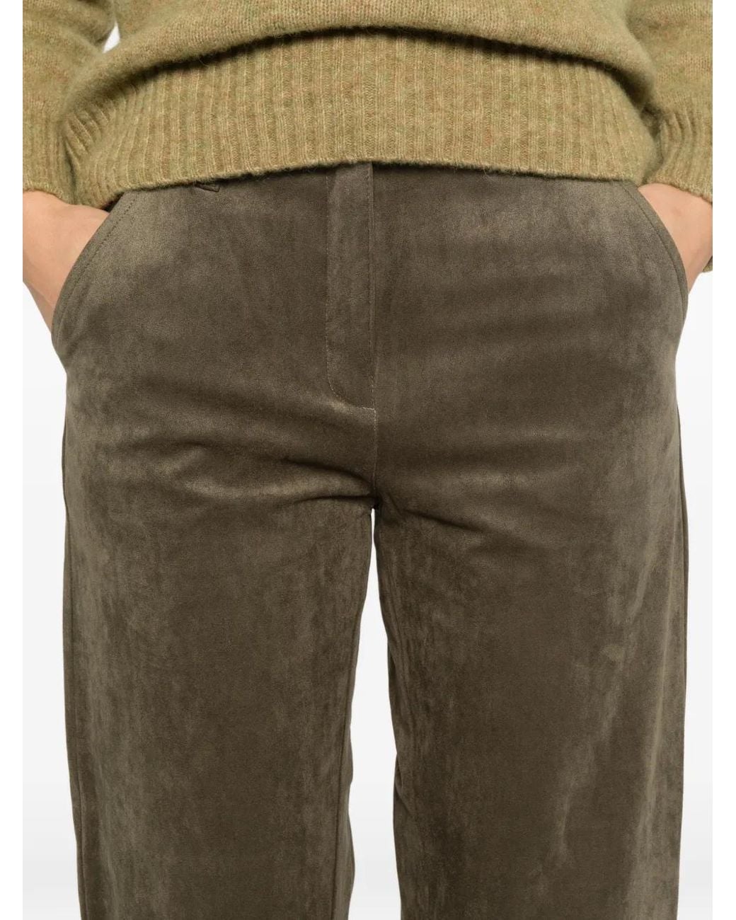 Cambio Natural Odelia Concealed-Fastening Trousers