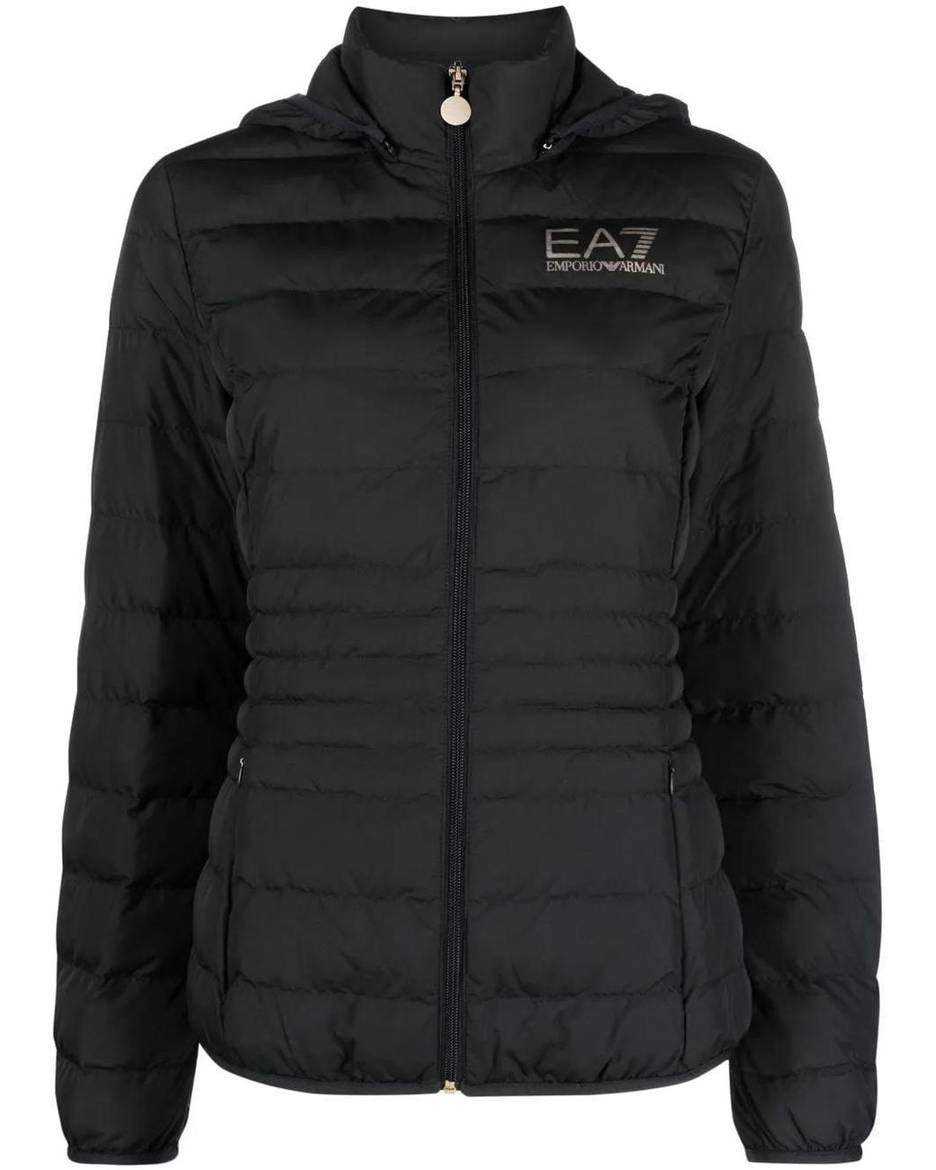 EA7 Black Logo Hoodie
