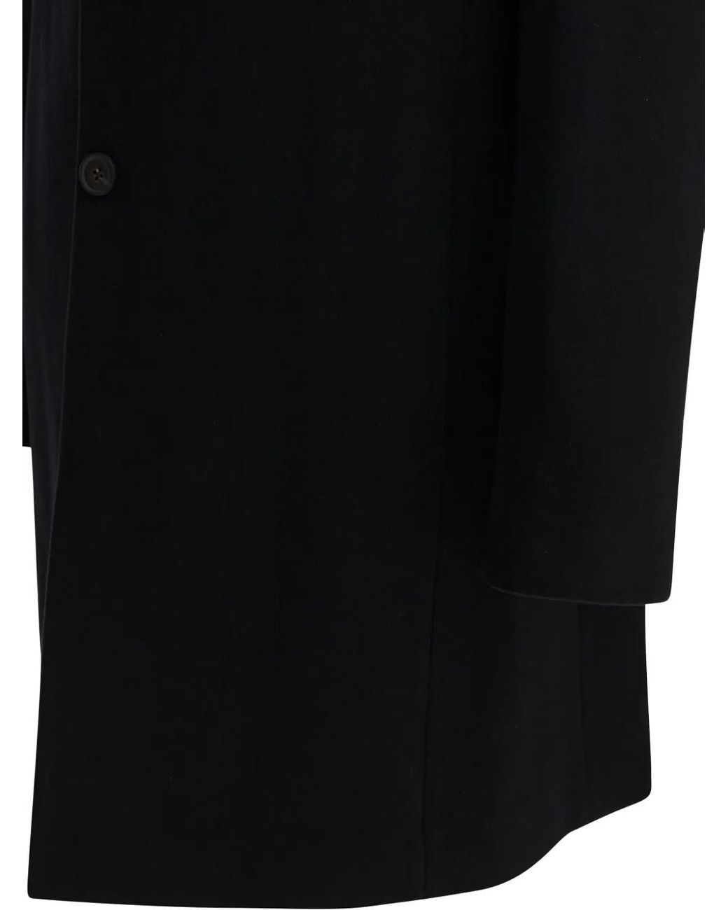 Vince Black Single-Breasted Coat for men