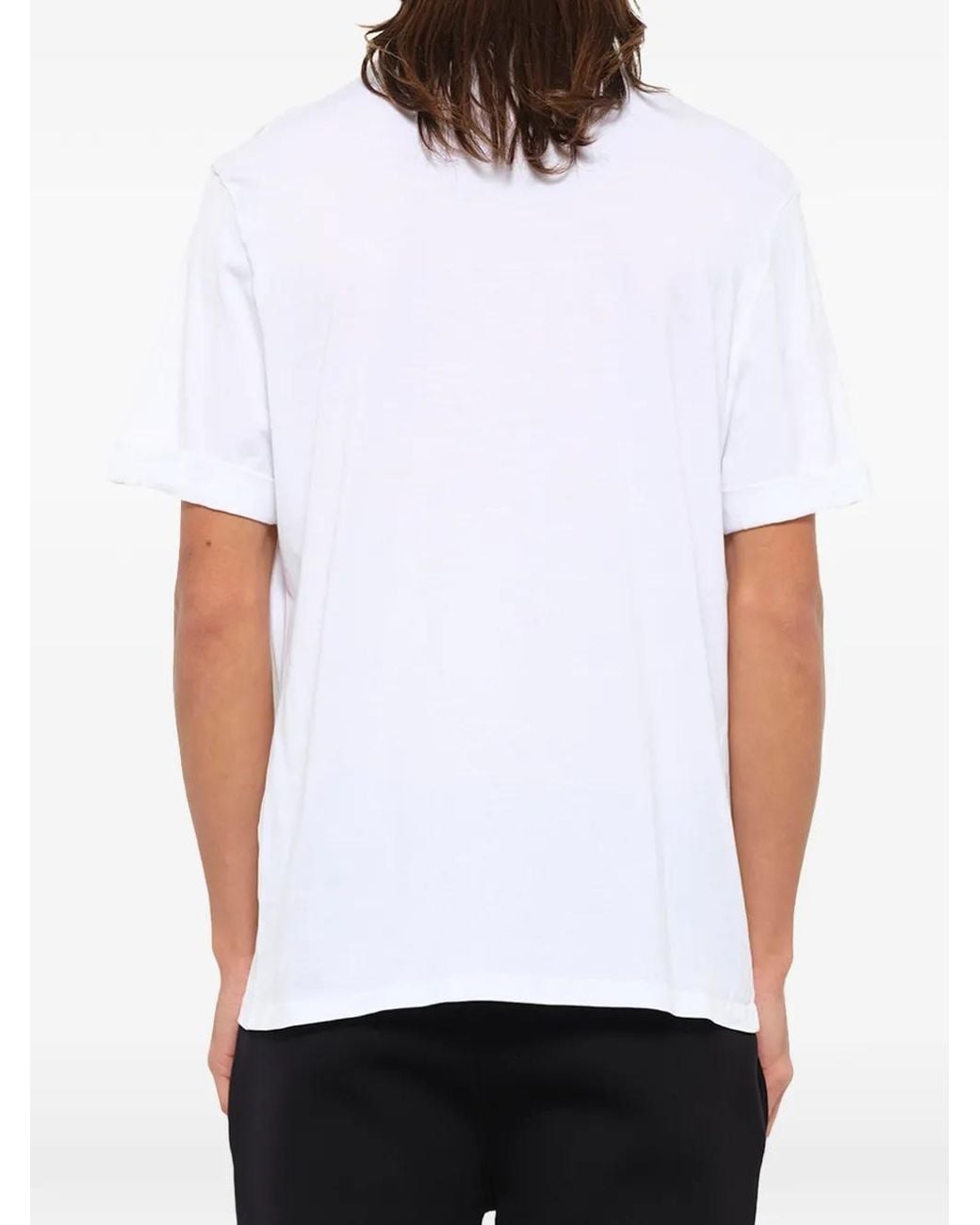 Neil Barrett White Slogan-Print T-Shirt for men