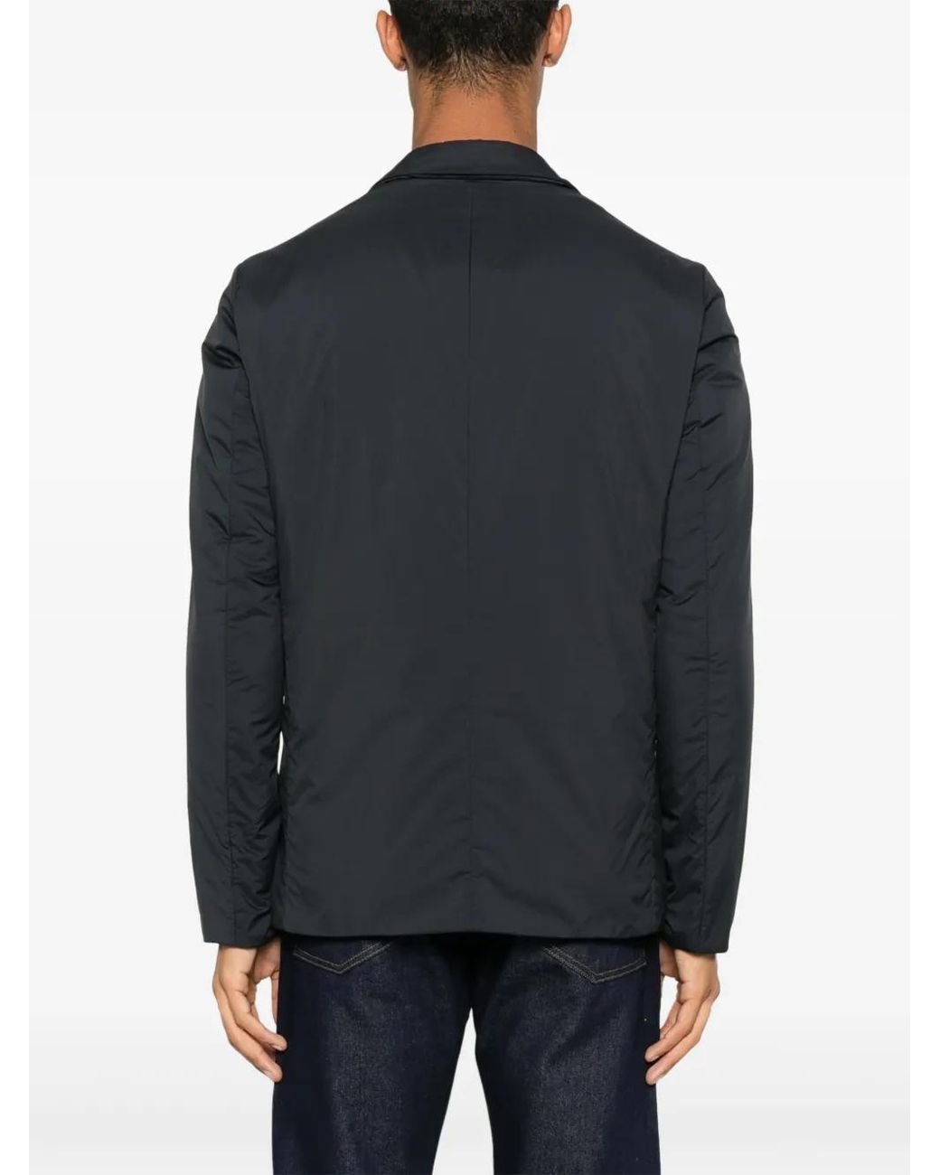 Herno Black Single-Breasted Blazer for men