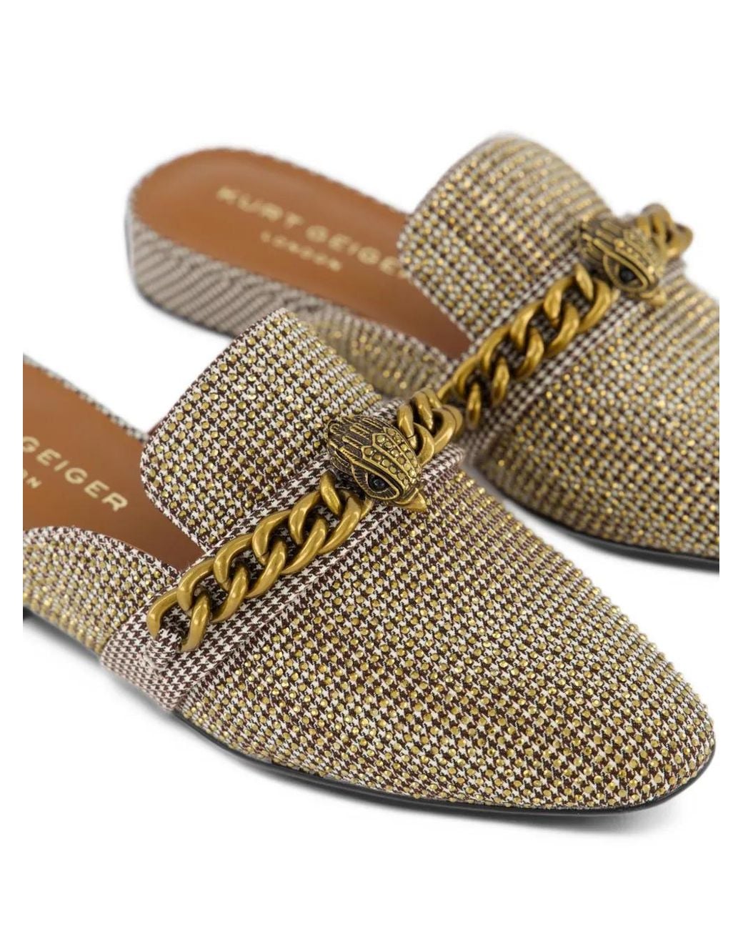 Kurt Geiger Multicolor Chelsea Chain-Link Mules
