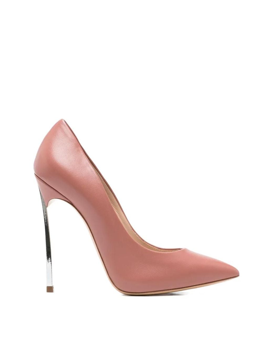 Casadei Pink Blade Pointed-Toe Pumps