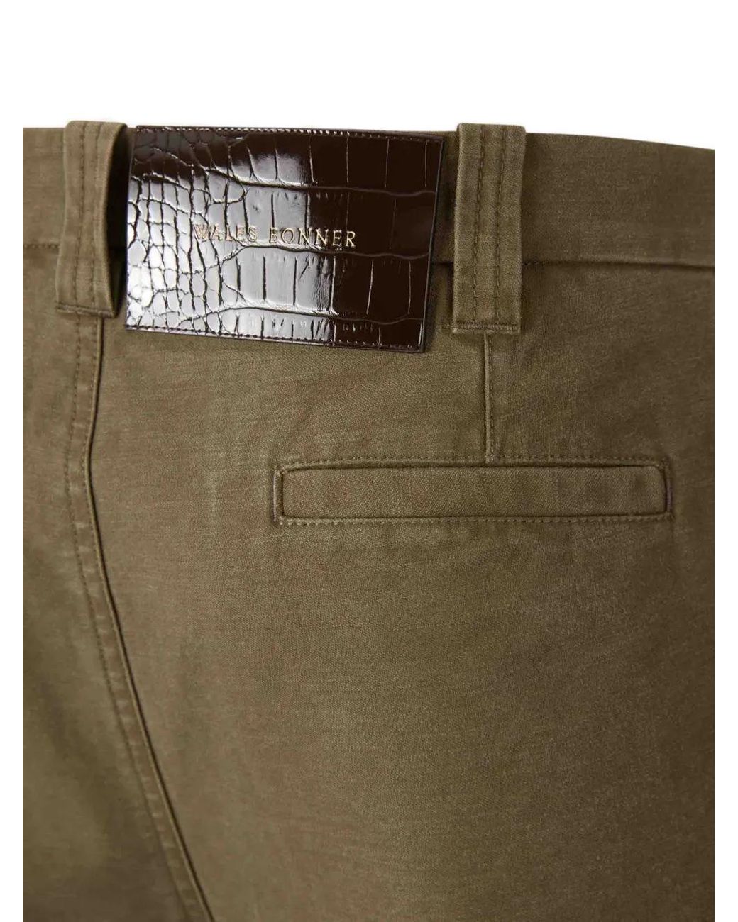 Wales Bonner Green Belted Shorts for men