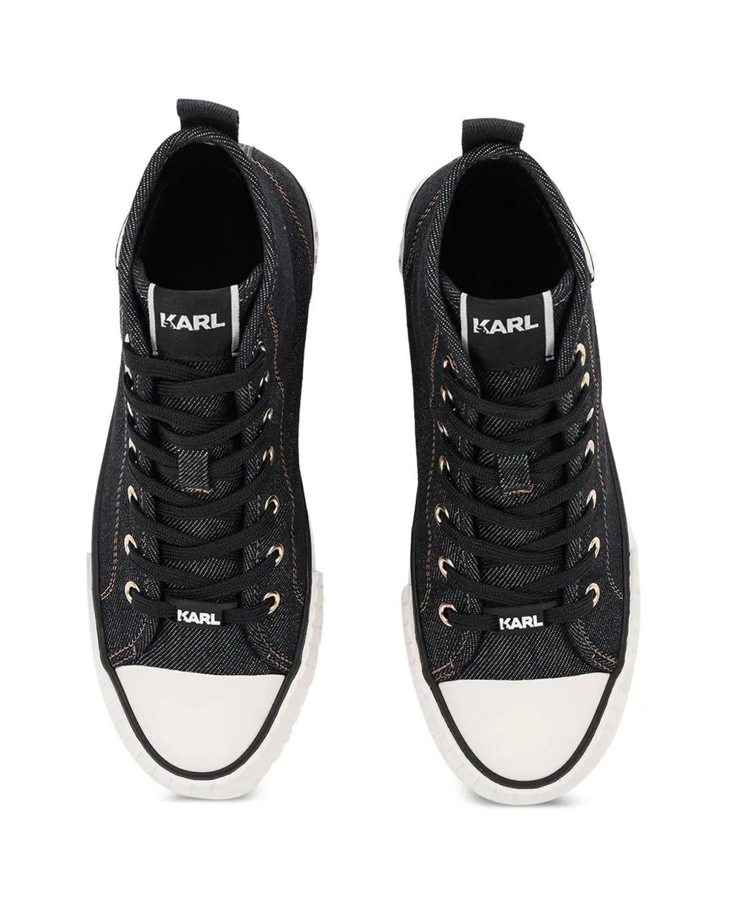 Karl Lagerfeld Black Kampus Max Nft Platform Sneakers