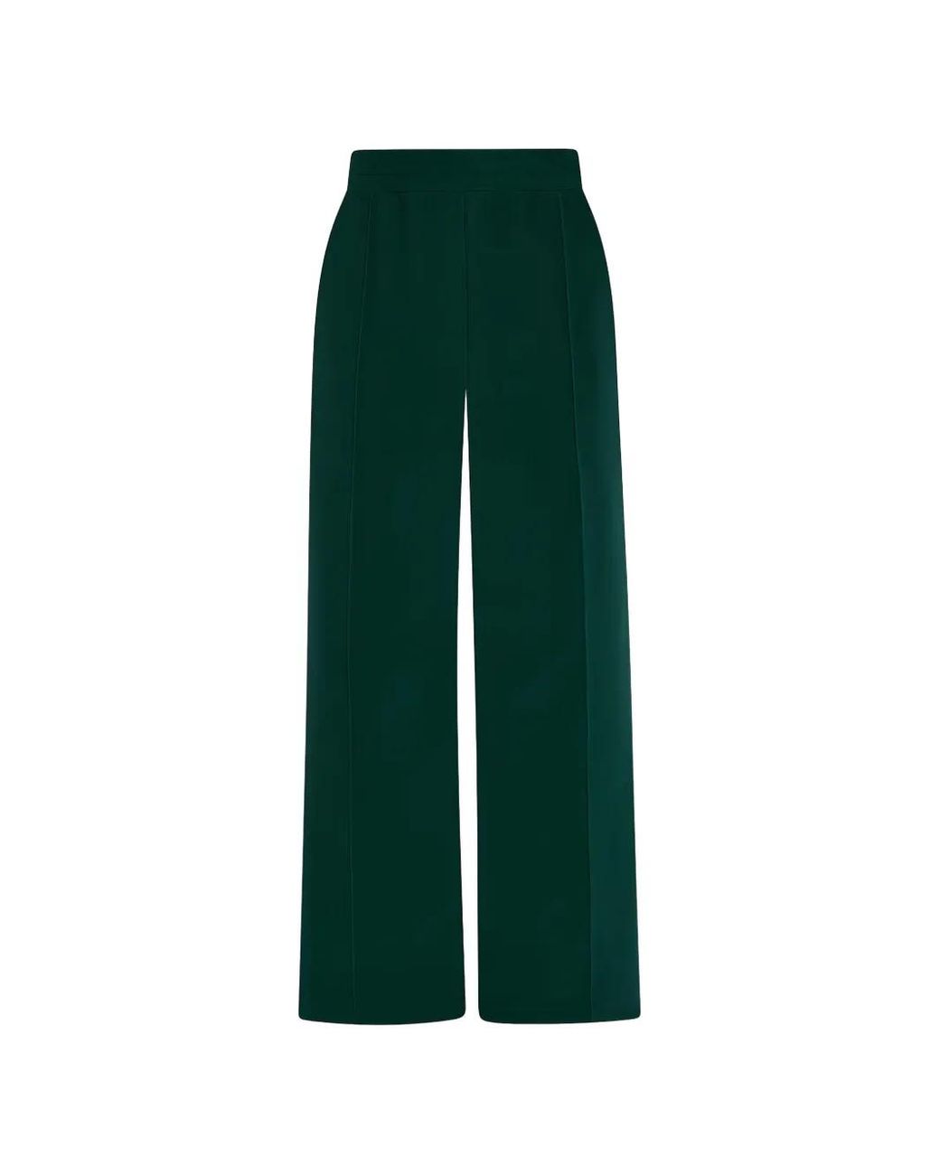 Varley Green Pinch-Pleat Wide-Leg Trousers