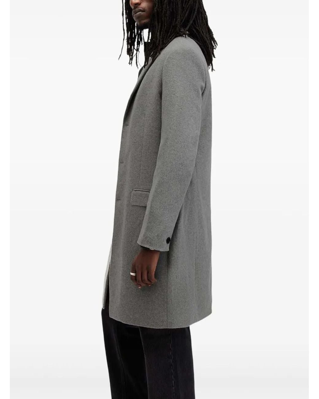 AllSaints Black Hal Coat for men