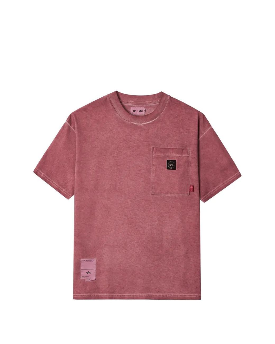 Izzue Pink X Alpha Industries Patch-Pocket T-Shirt for men