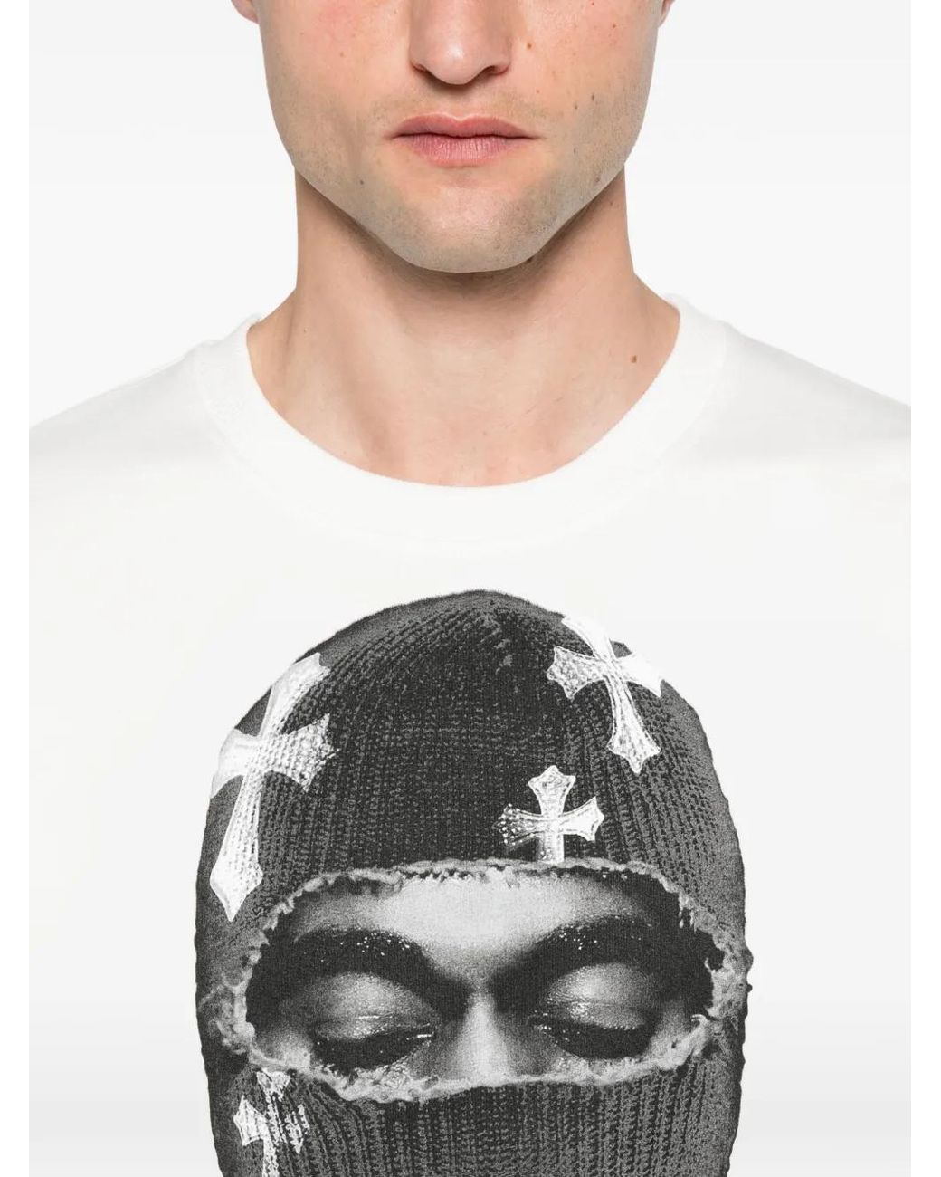 Ih Nom Uh Nit White Graphic-Print Hoodie for men
