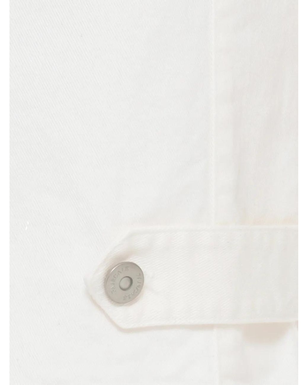 Panicale White Button Jeans