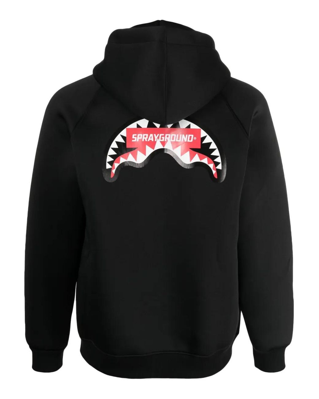 Sprayground Logo-Print Zip-Up Hoodie in Black for Men | Lyst