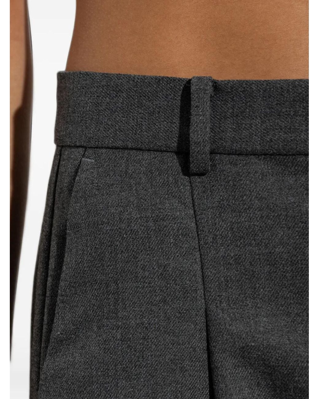 By Malene Birger Gray Povilanna Pressed-Crease Trousers