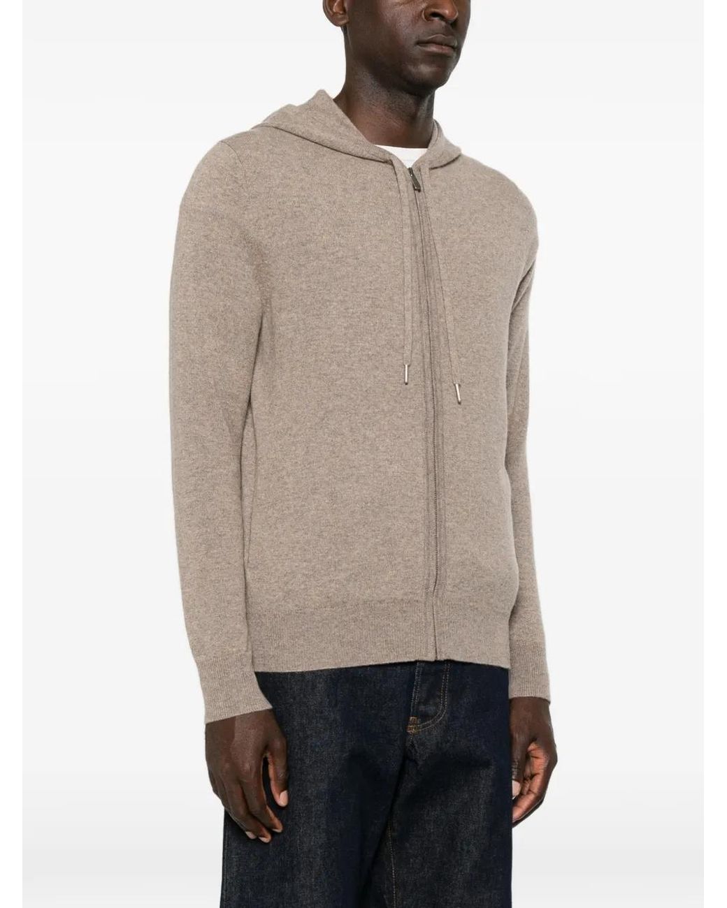 Bompard Natural Zip-Up Hoodie for men