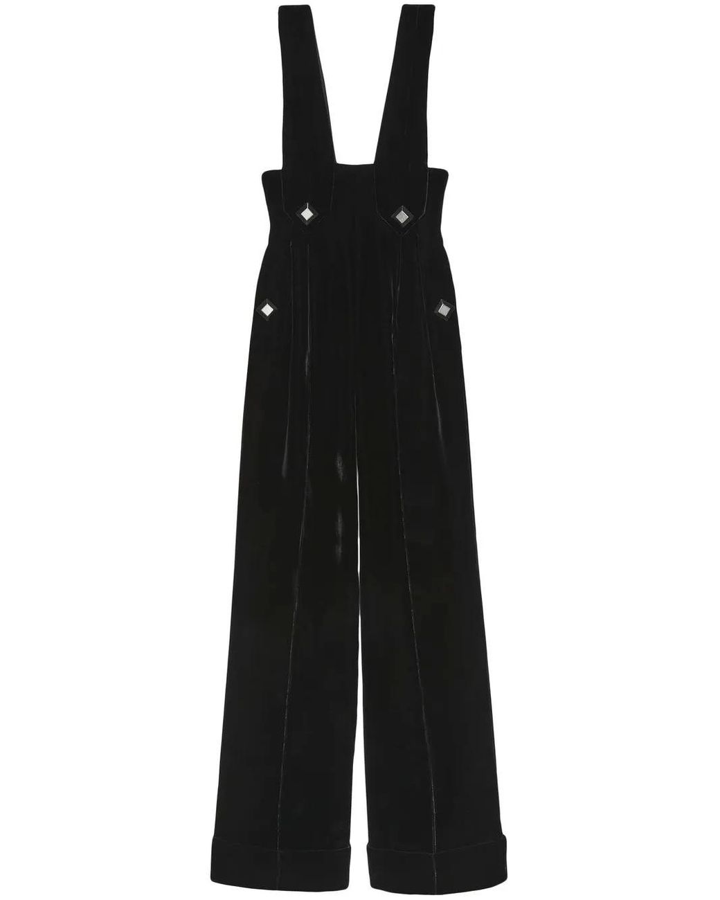 Gucci Fluwelen Jumpsuit in het Black