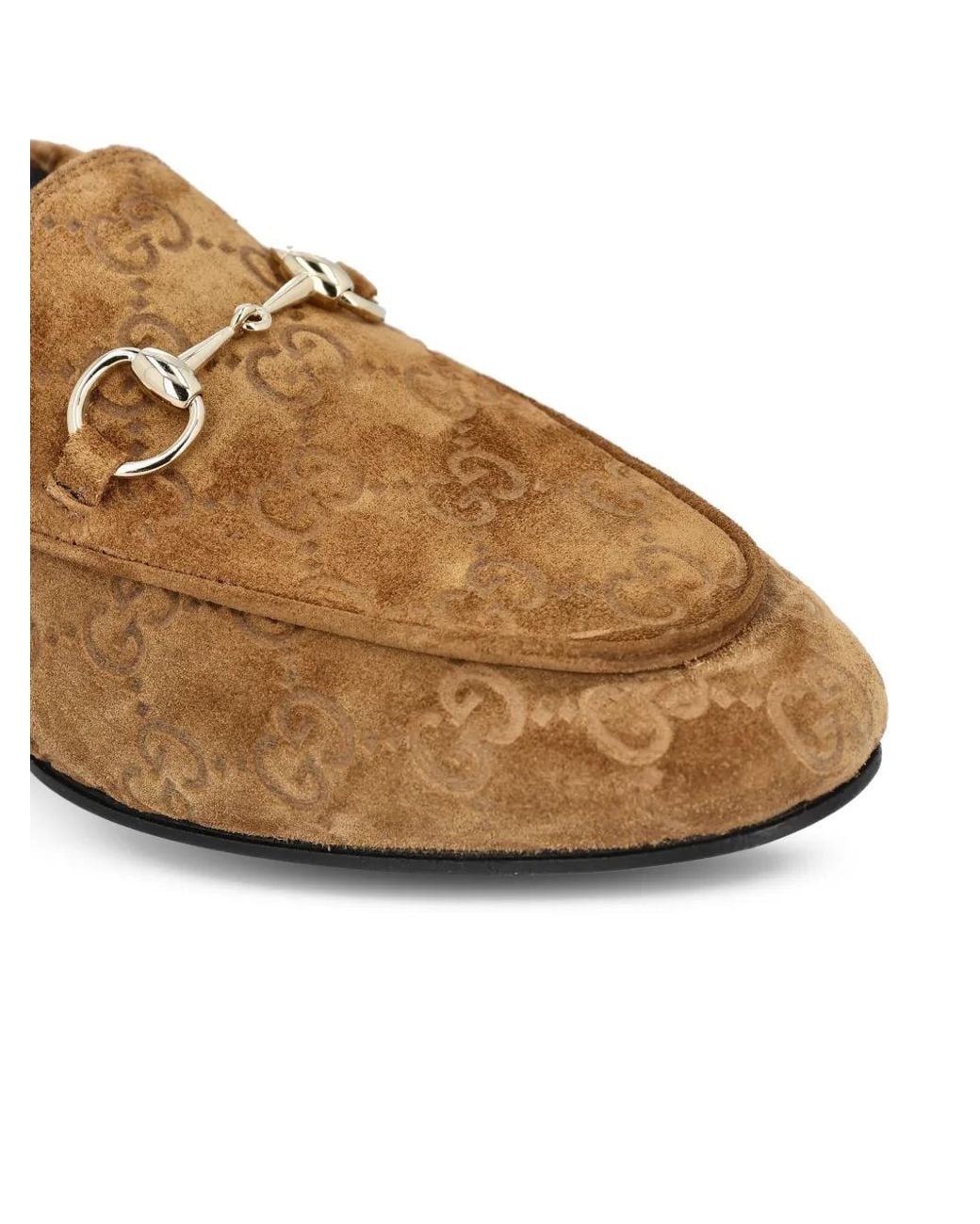 Gucci White Jordaan Loafers