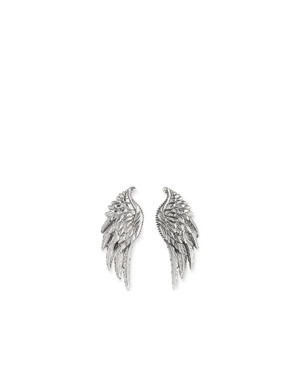 Emanuele Bicocchi White Wing Stud Earrings