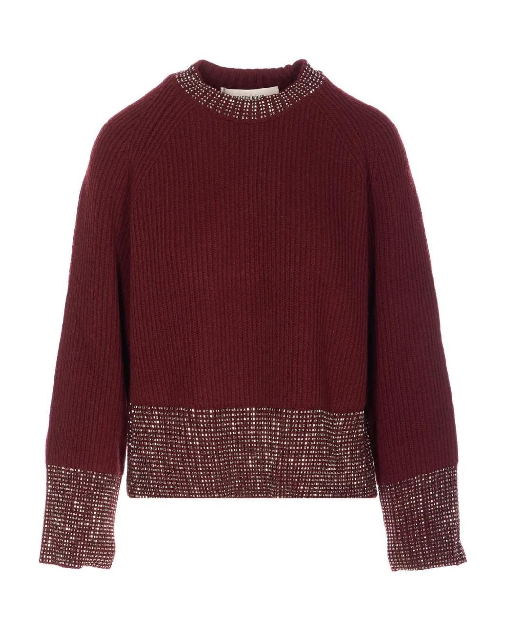 Golden Goose Deluxe Brand Red Crew-Neck Sweater