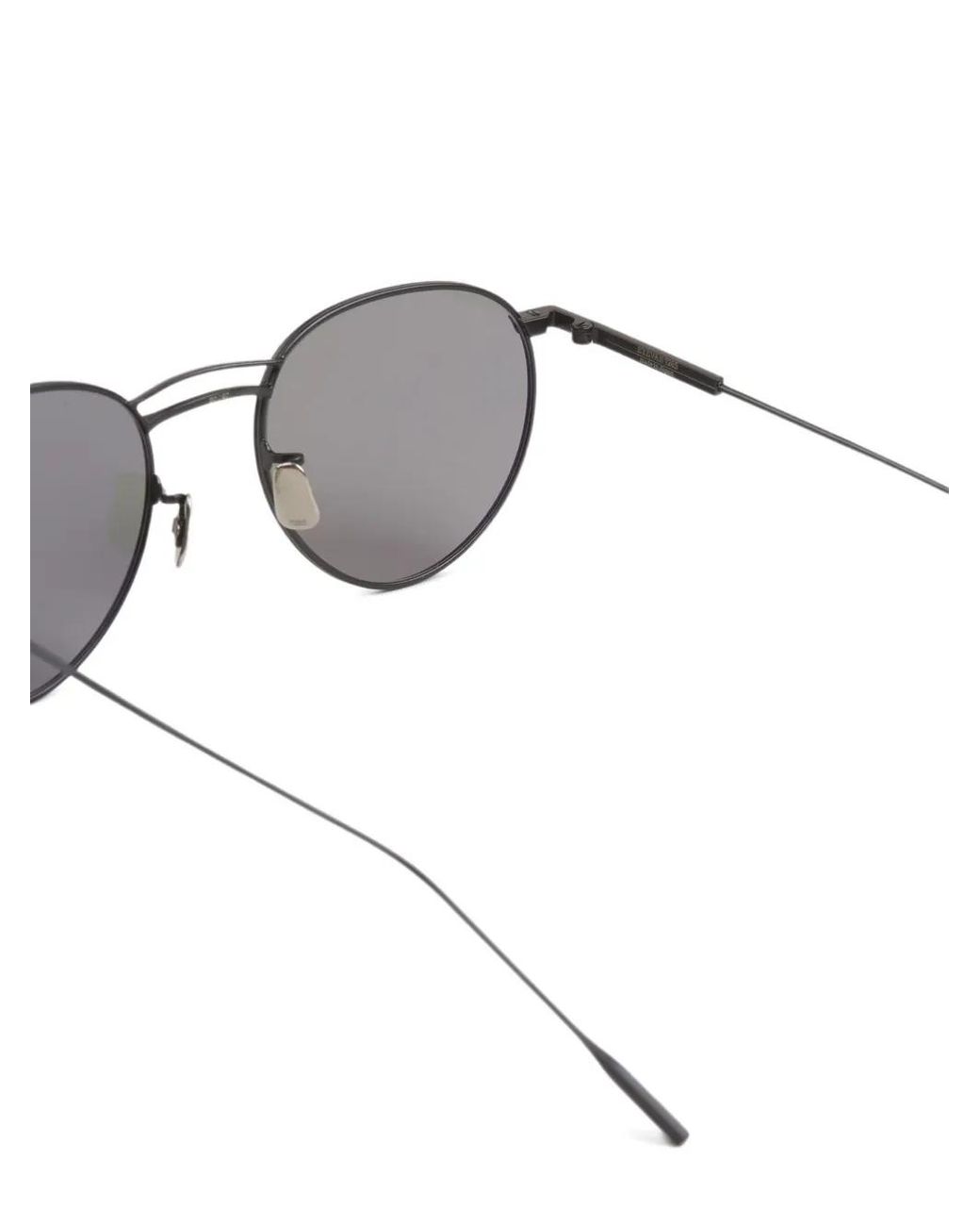 Eyevan 7285 Gray Round-Frame Double-Bridge Sunglasses for men