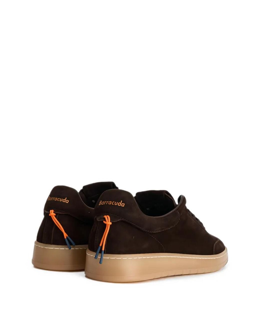 Barracuda Brown Guga Suede Perforated Sneakers for men