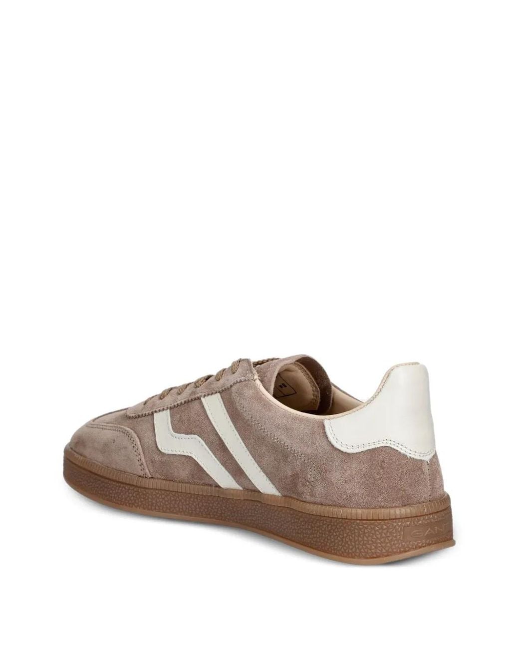Gant Brown Logo-Detail Suede Sneakers